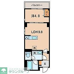 （仮称）墨田区亀沢3丁目計画 4階1LDKの間取り