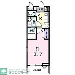 Ｙ・ルミエール 3階1Kの間取り