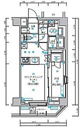 QUALITAS本所吾妻橋 6階1LDKの間取り