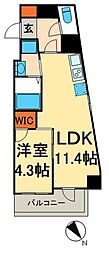レジディア日本橋馬喰町II 5階1LDKの間取り