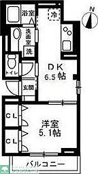 Grande Maison S(江戸川区篠崎新築) 1階1DKの間取り