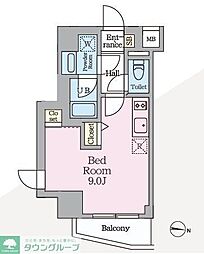 ＨＹ’ｓ　ＭＩＮＯＷＡ　II 3階ワンルームの間取り