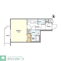 グローベル　ザ・クレス押上 4階1Kの間取り