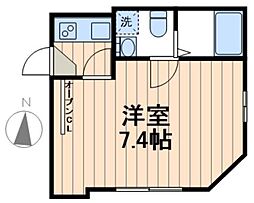 イーグルAoi 1階1Kの間取り