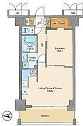 サウンド立石 1LDKの間取図画像