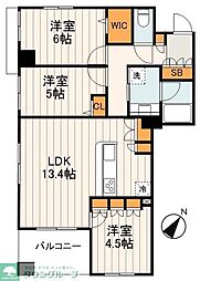 クレストフォルム金町ビューフォート 3LDKの間取図画像