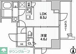 仮)Weave Base -Ueno North 1LDKの間取図画像