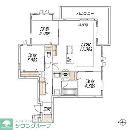 Gracefeel Ayase 3LDKの間取図画像