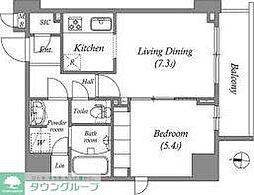 GRANPASEO両国South 1LDKの間取図画像