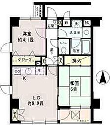 エステージWAKO 2DKの間取図画像