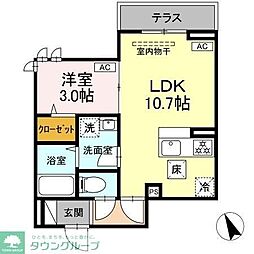 セレスティア京島 1LDKの間取図画像
