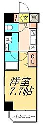 LIVCITY両国四番館 ワンルームの間取図画像