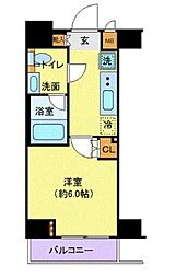 ユリカロゼ梅島 1Kの間取図画像