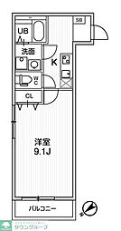 T's Cuoreお花茶屋 1Kの間取図画像