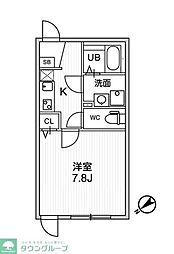 T's Cuoreお花茶屋 1Kの間取図画像