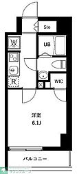URBANPARKお花茶屋 1Kの間取図画像