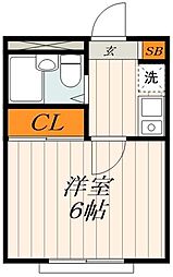 ホワイトアイランド浅草 1Kの間取図画像
