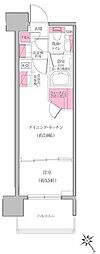 レジディア門前仲町プレイス 1DKの間取図画像