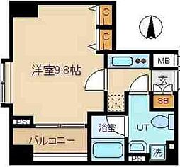 プレール・ドゥーク秋葉原 1Kの間取図画像