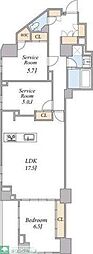 SPコート南小岩 1SLDKの間取図画像