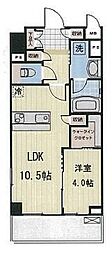 プロスペクト恩賜公園 1LDKの間取図画像