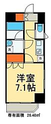ミルーナヒルズ・アイル両国 1Kの間取図画像
