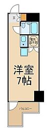 ラフィネお茶の水 ワンルームの間取図画像