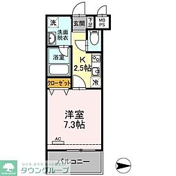PRINCE54 1Kの間取図画像