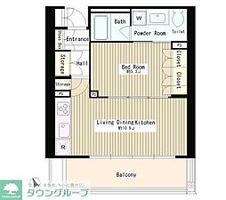MMガーデン 1LDKの間取図画像
