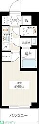 ライジングプレイス綾瀬 1Kの間取図画像