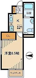 ガーデンハイツ吉野 1Kの間取図画像