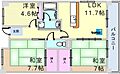 市営シティハイツ鈴蘭台3階5.2万円