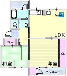 間取図画像 2LDK