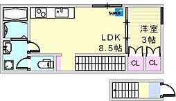 間取図画像 1LDK