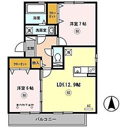 間取図画像 2LDK