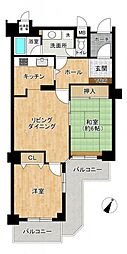 エスポア八事 2LDKの間取図画像