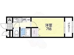 ステージ村田1 1Kの間取図画像