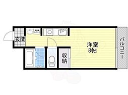 白龍ビル ワンルームの間取図画像