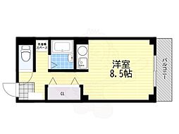 パークシティビル ワンルームの間取図画像