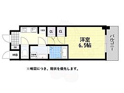 La・Liberta長居公園 1Kの間取図画像