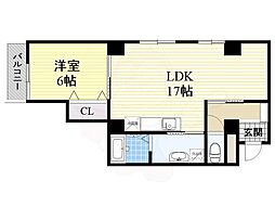 第2ハイムゆり 1LDKの間取図画像