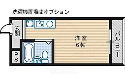 プリマベーラ堺東 ワンルームの間取図画像