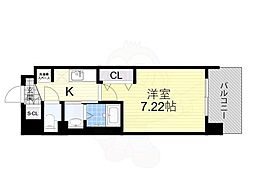 Luxe我孫子2 1Kの間取図画像