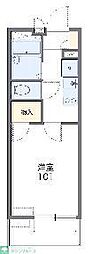 レオパレスサニーコート 3階1Kの間取り