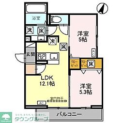 間取図画像 2LDK