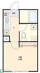 ＤＥＬＩＧＨＴ赤見台 1階1Kの間取り