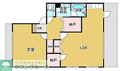 加藤ビル 4階1SLDKの間取り