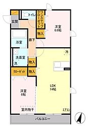 間取図画像 2LDK