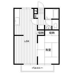 Beeコート・大宮3 1LDKの間取図画像