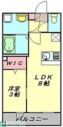 仮称)東大宮新築 1LDKの間取図画像